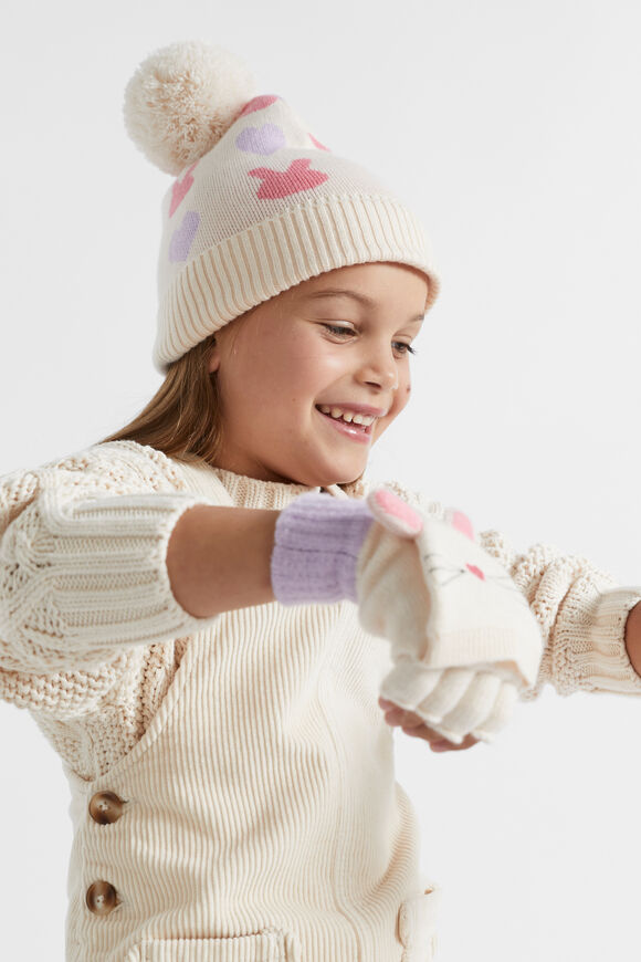 Bunny Heart Beanie  Multi  hi-res