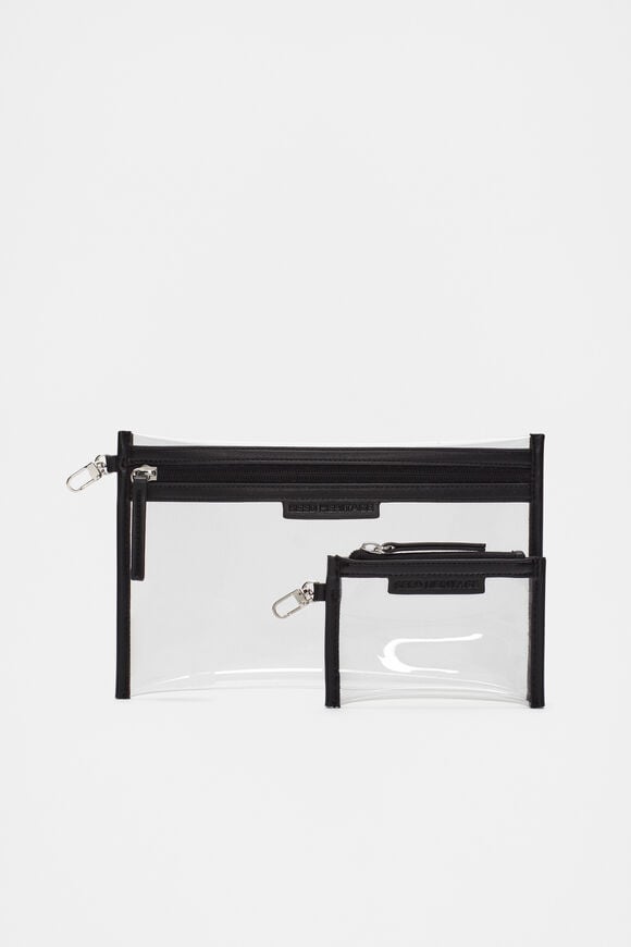 Travel Pouch Set  Black  hi-res