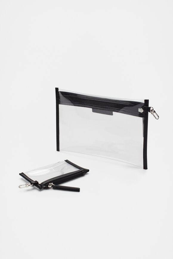 Travel Pouch Set  Black  hi-res