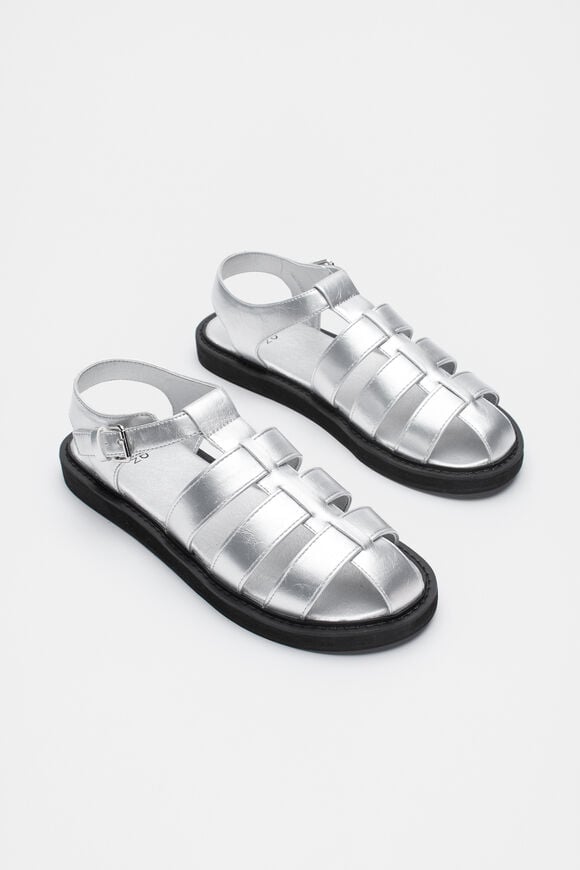 Flatform Fisherman Sandal  Silver  hi-res