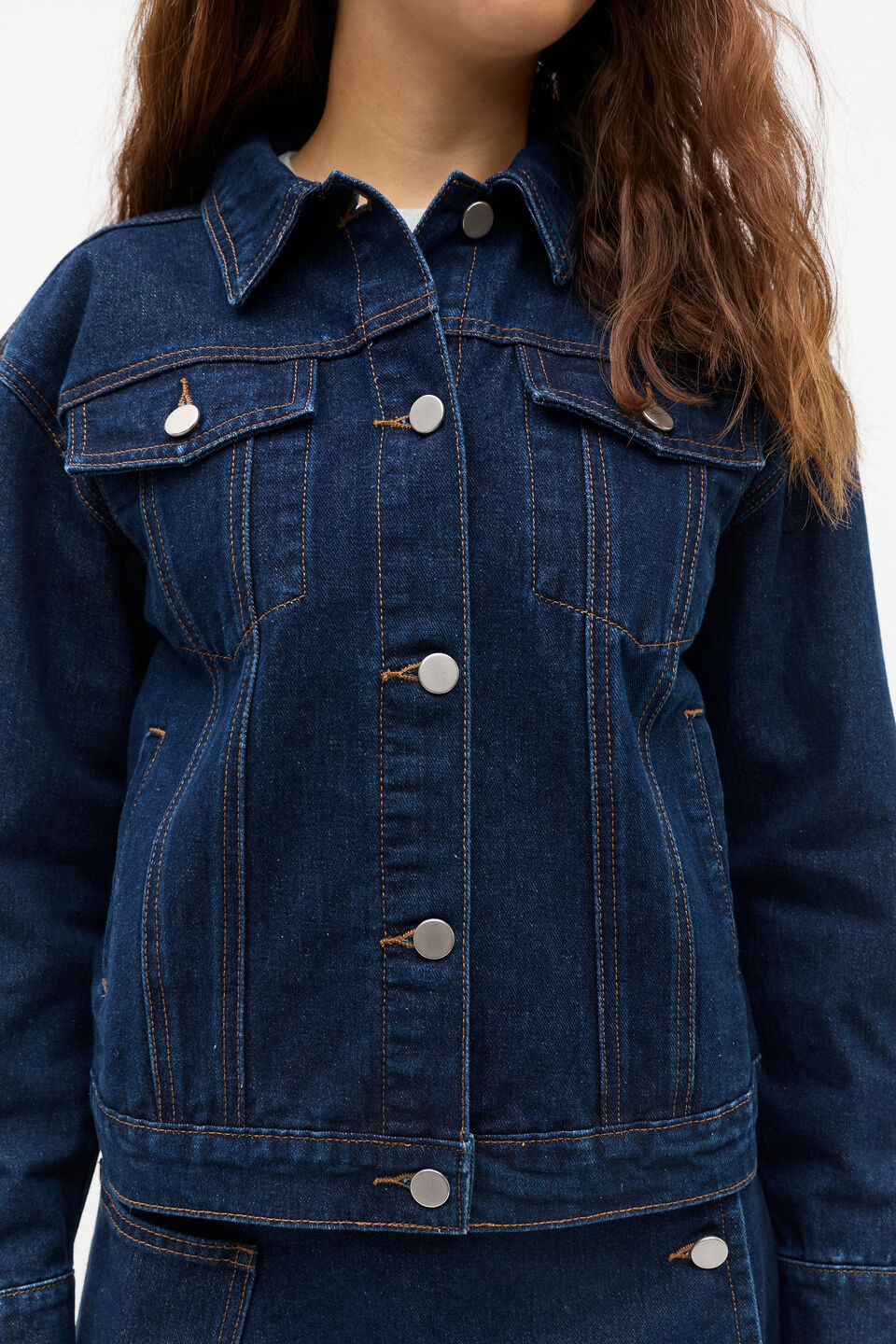 Boxy Denim Jacket  Rinse Wash