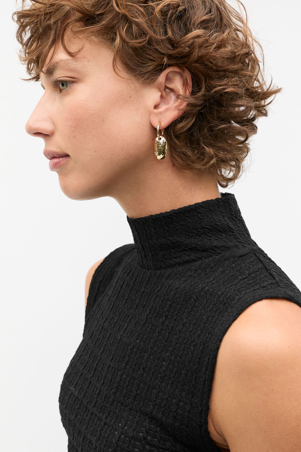 Petal Drop Earring  Gold