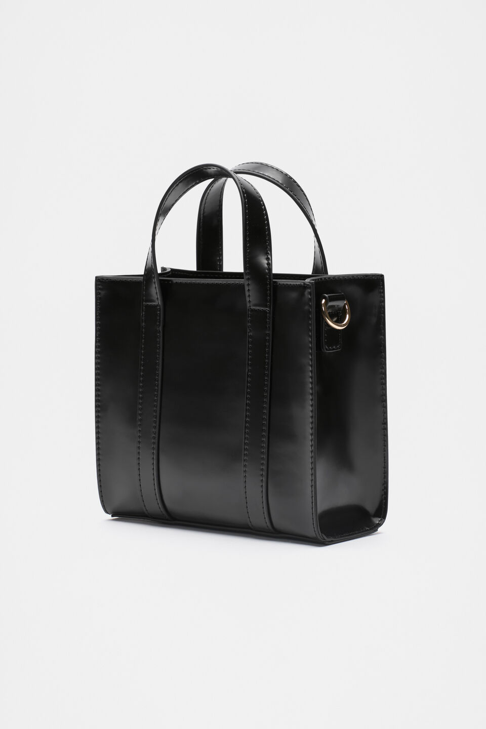 Coated Carry All Mini Tote  Black