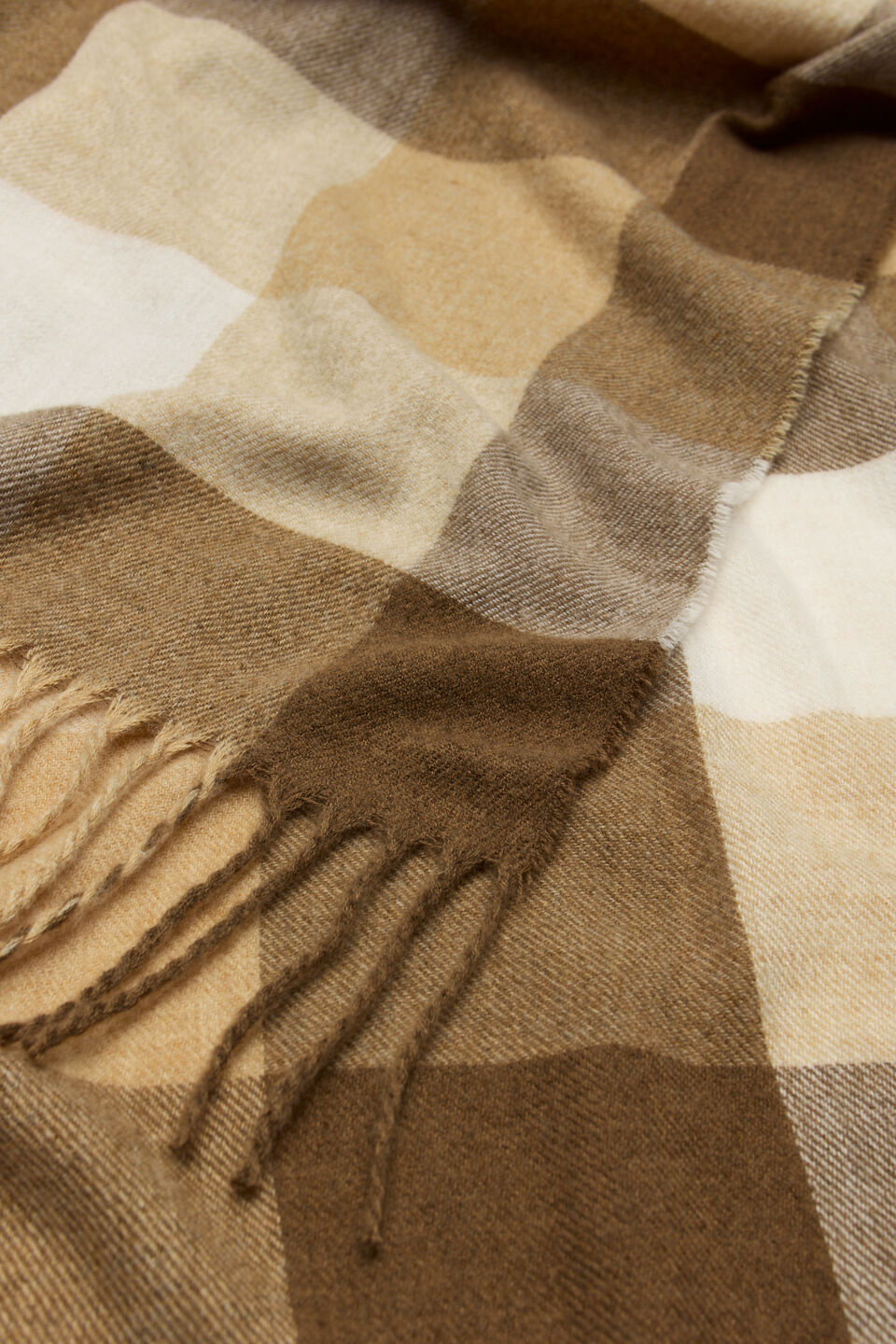 Check Scarf  Amaretto