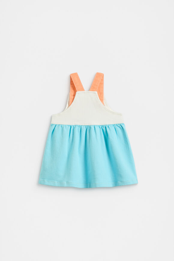 Colourblock Logo Pinafore  Multi  hi-res