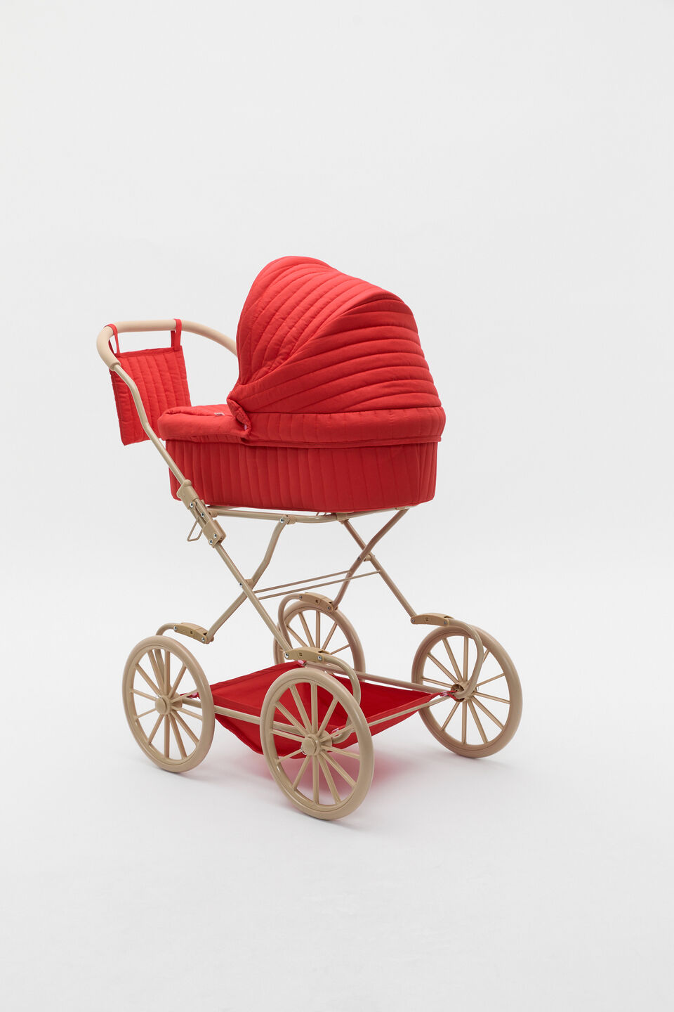 Bow Doll Vintage Pram  Red