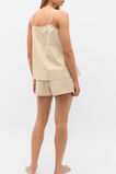 Stripe Cami and Short PJ Set  Ecru  hi-res