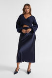 Satin Maxi Slip Skirt  Midnight Sky  hi-res