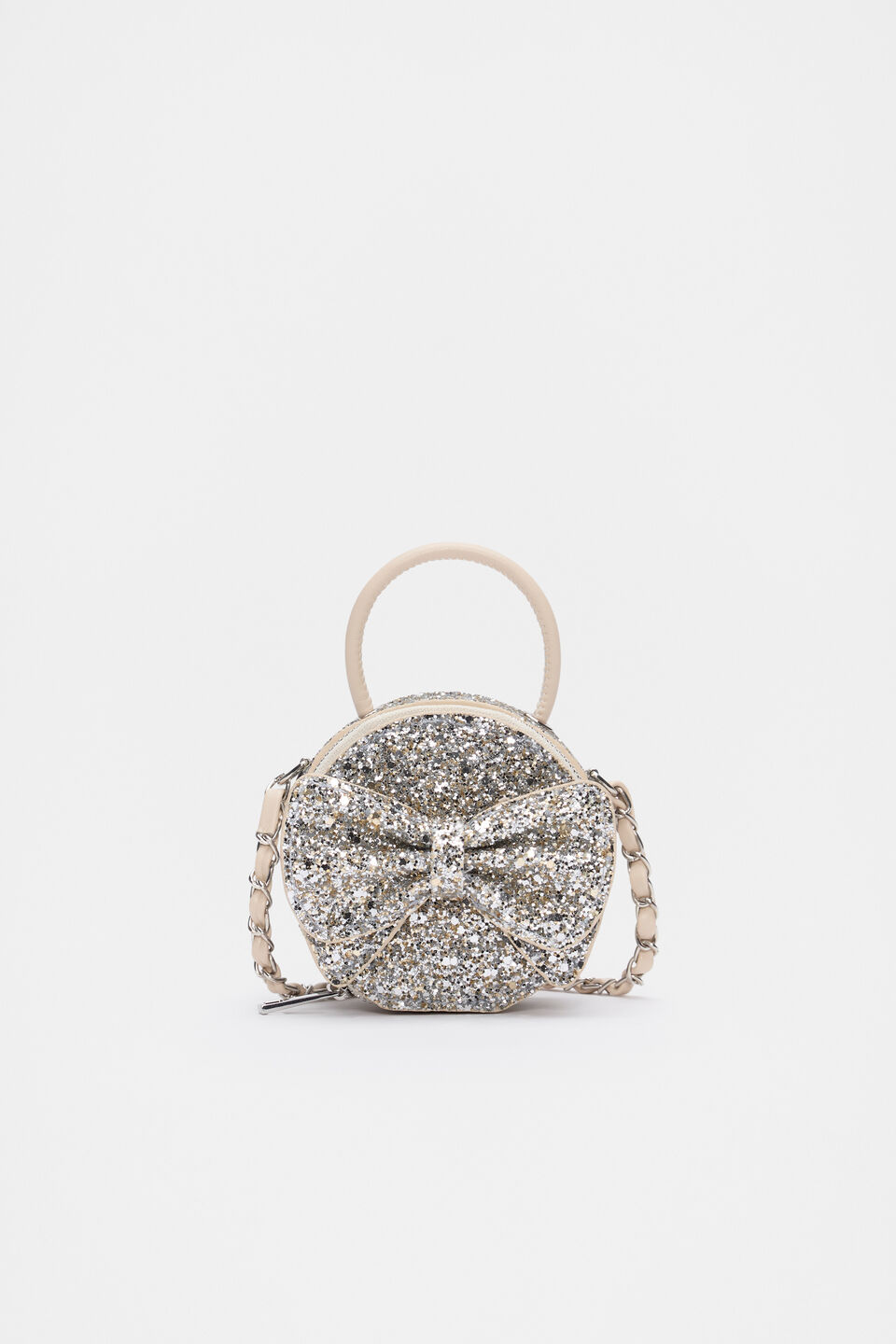 Mini Bow Cross Body  Pale Gold