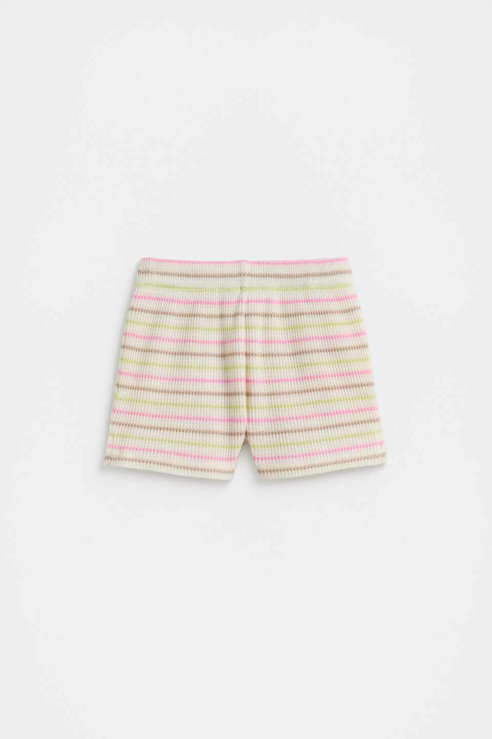 Stripe Waffle Short  Multi