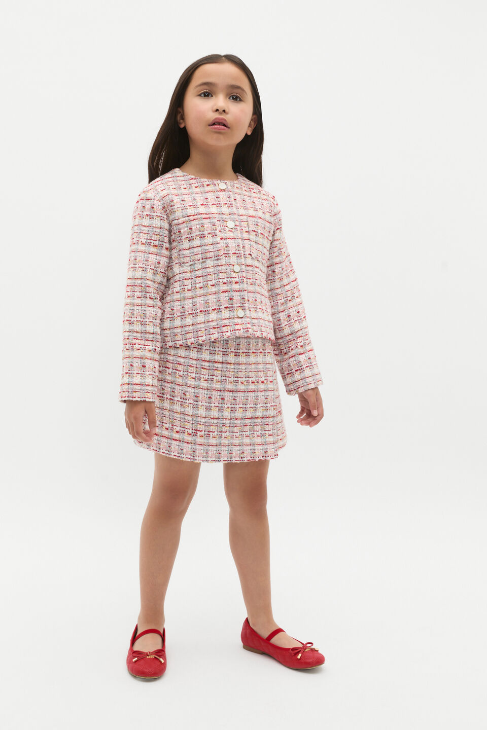 Tweed Crop Jacket  Multi