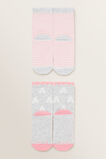 Unicorn Initial Sock 2 Pack    hi-res