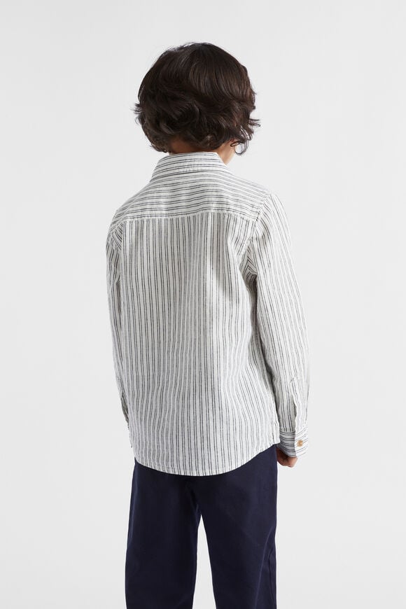 Stripe Linen Shirt  Canvas  hi-res