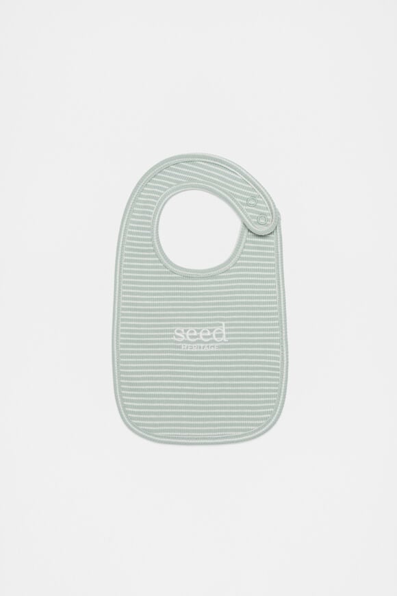 Core Rib Logo Bib  Sage Stripe  hi-res