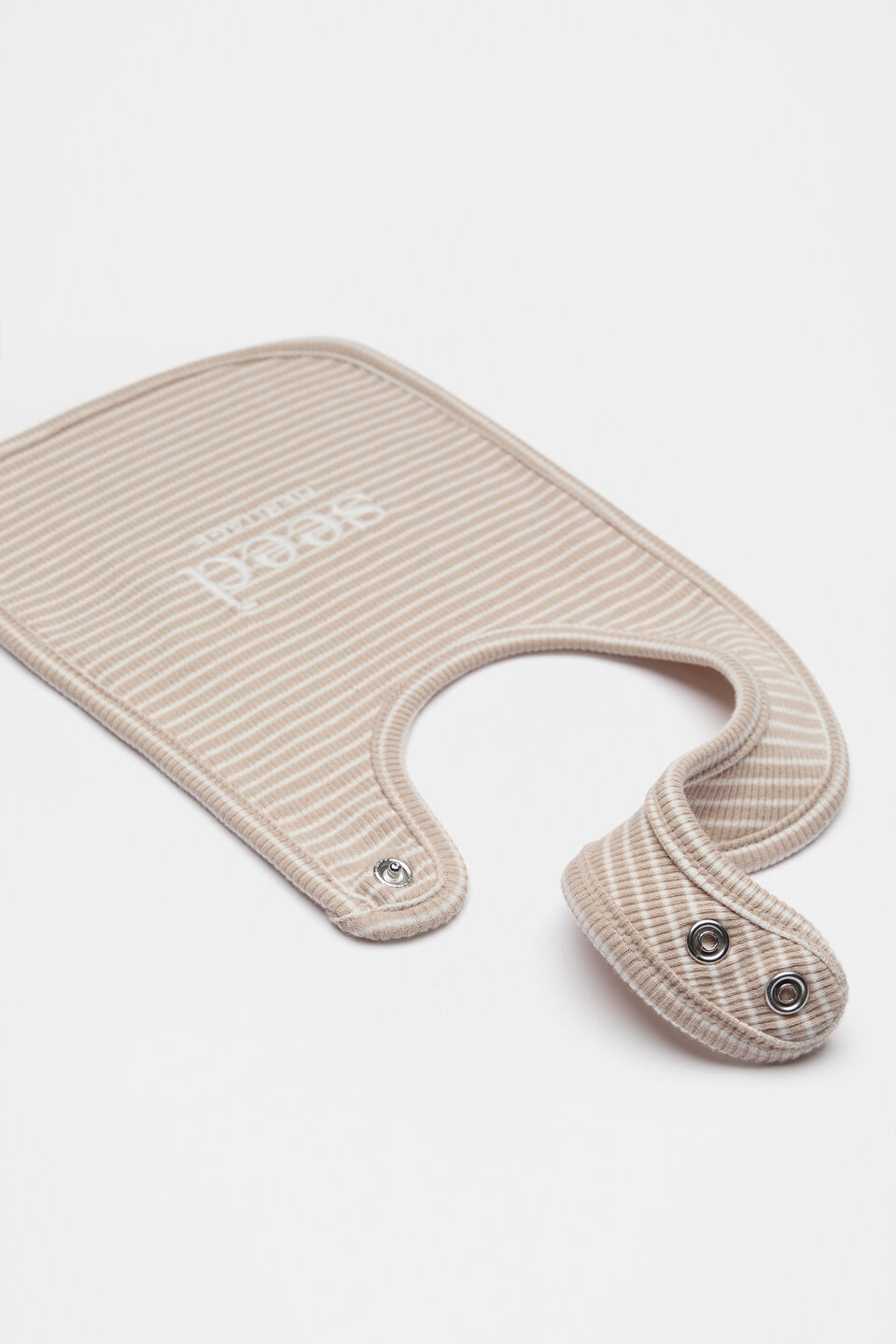 Core Rib Logo Bib  Sand Stripe