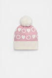 Heart Initial Beanie  O  hi-res