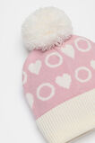 Heart Initial Beanie  O  hi-res