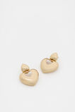 Statement Heart Earring  Gold  hi-res