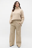 Leather Elasticated Pant  Latte  hi-res