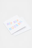 Hip Hip Hooray Card  Multi  hi-res
