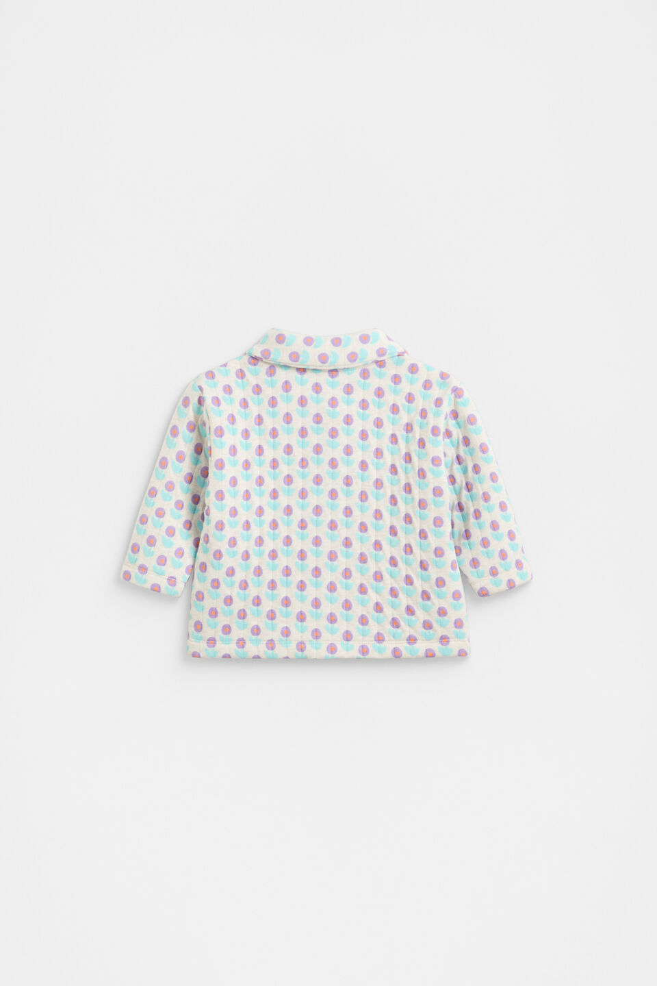 Quilted Flower Sweat  Sand Marle