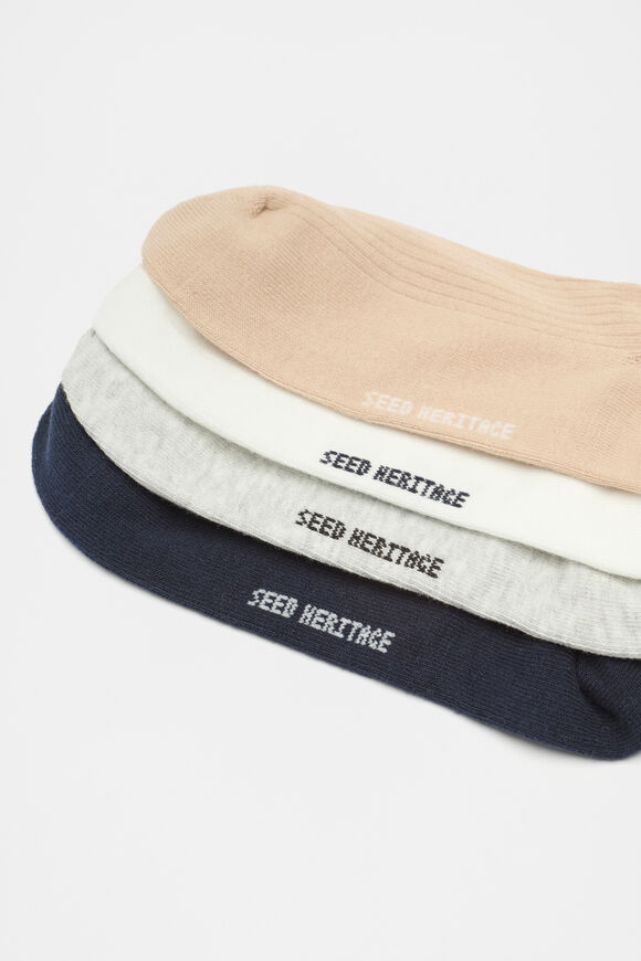 4 Pack Sneaker Socks  Twilight Blue Multi  hi-res