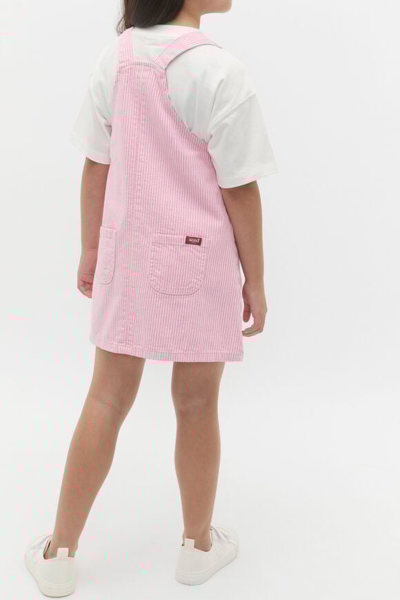 Logo Denim Pinafore  Candy Pink  hi-res