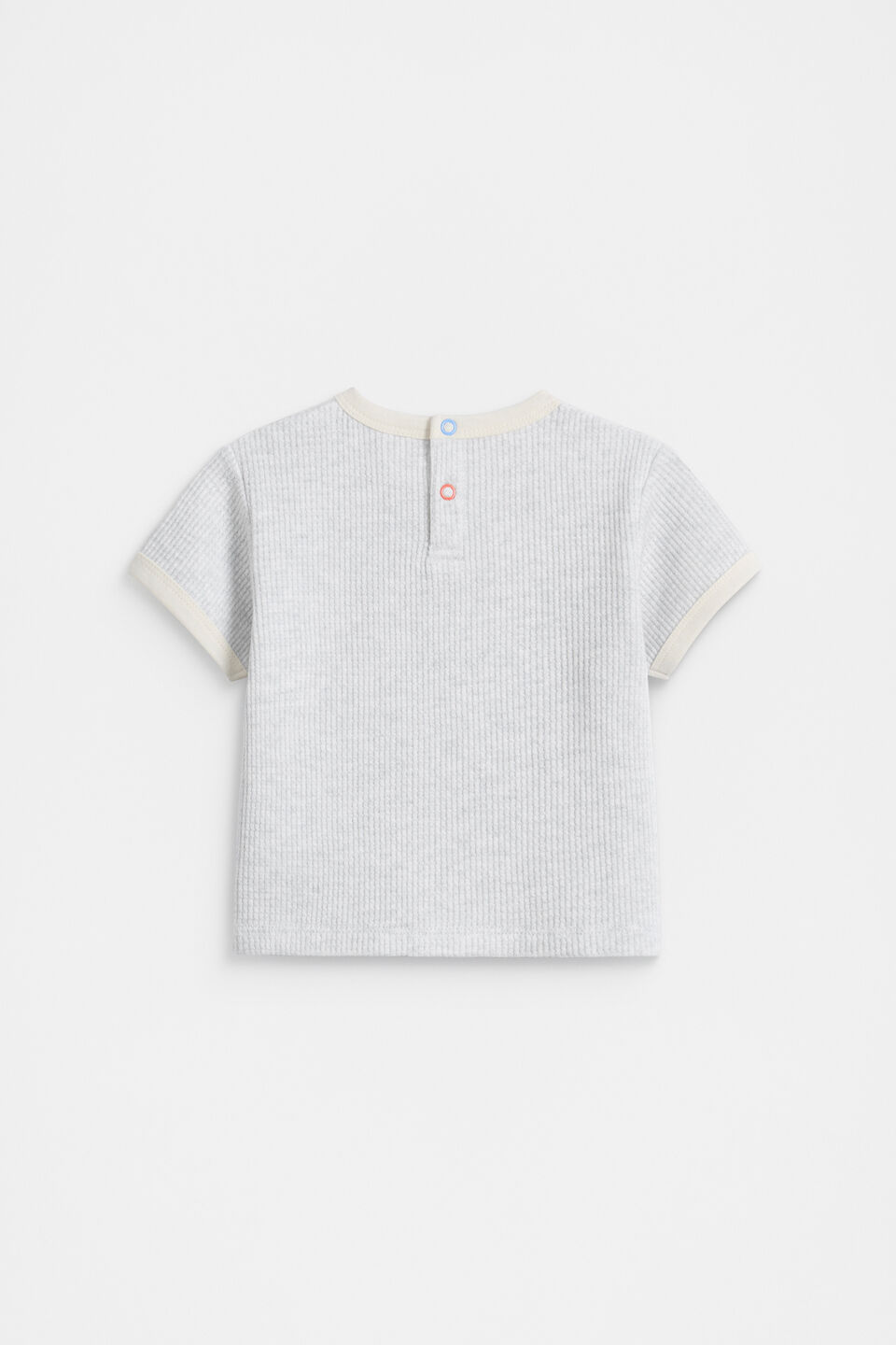 Waffle Logo Tee  Light Grey Marle