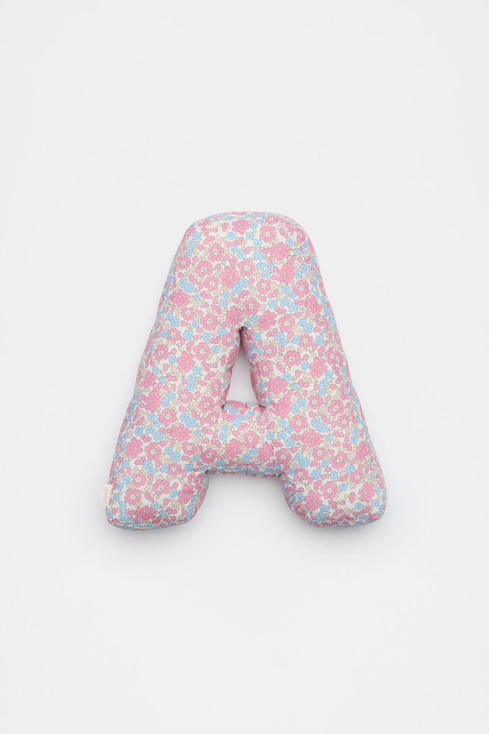 Ditsy Floral Initial Cushion  A