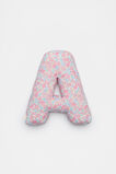 Ditsy Floral Initial Cushion  A  hi-res