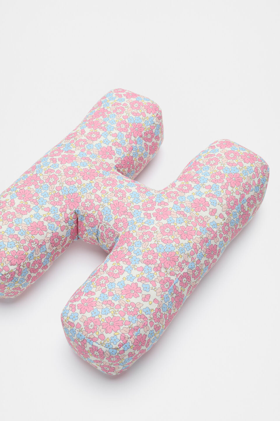 Ditsy Floral Initial Cushion  H