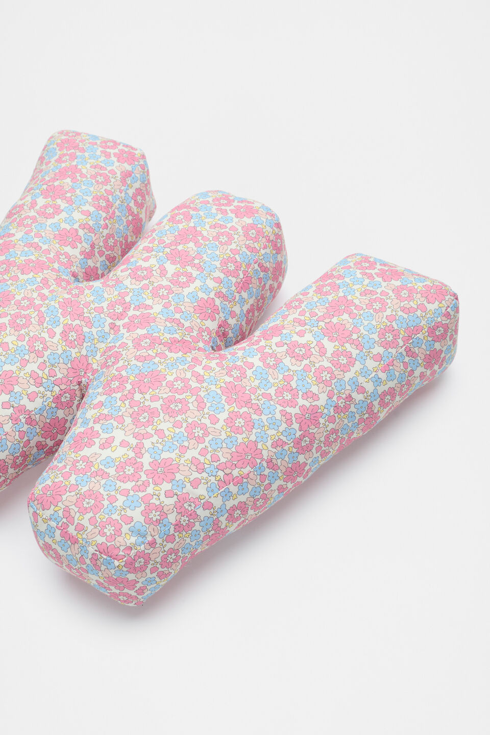Ditsy Floral Initial Cushion  W