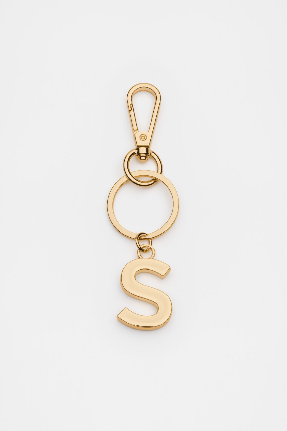 Gold Initials Keyring  S