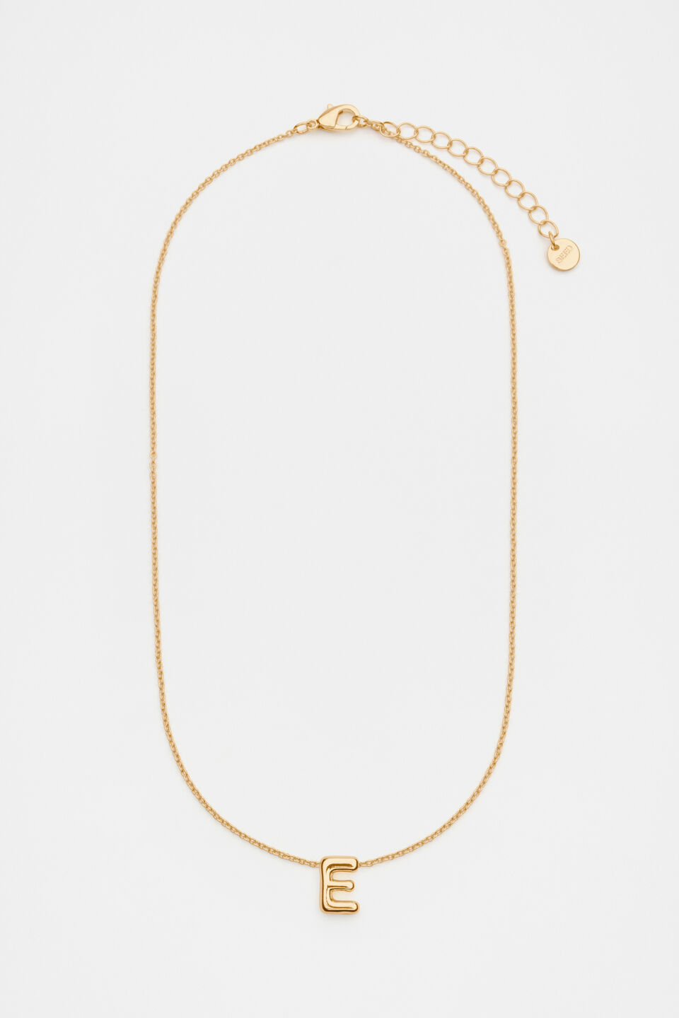Bubble Letter Necklace  E