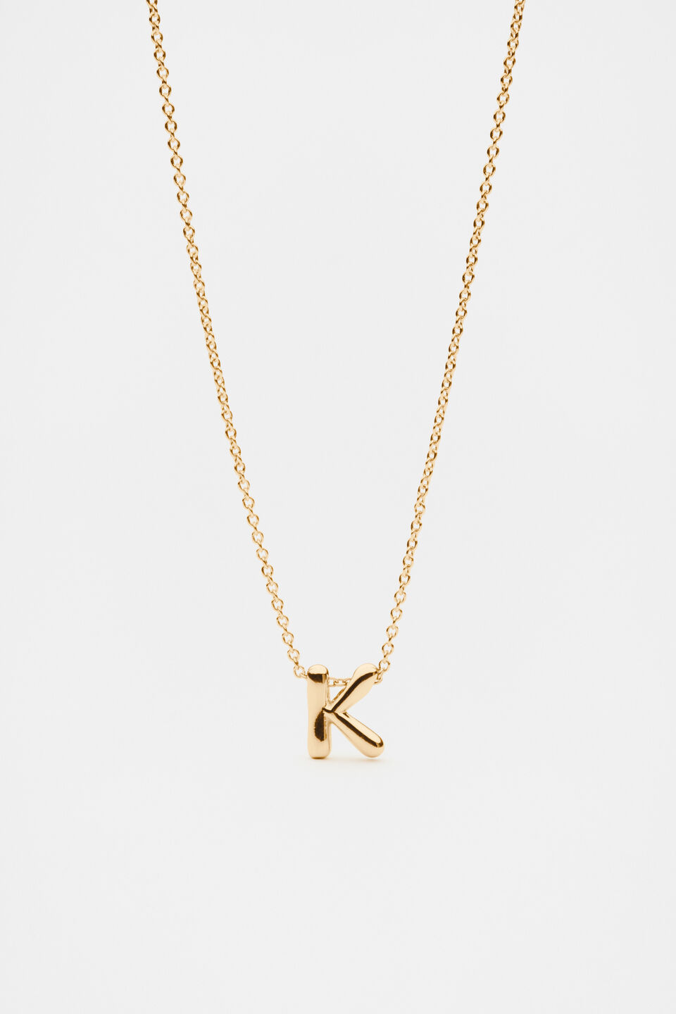 Bubble Letter Necklace  K