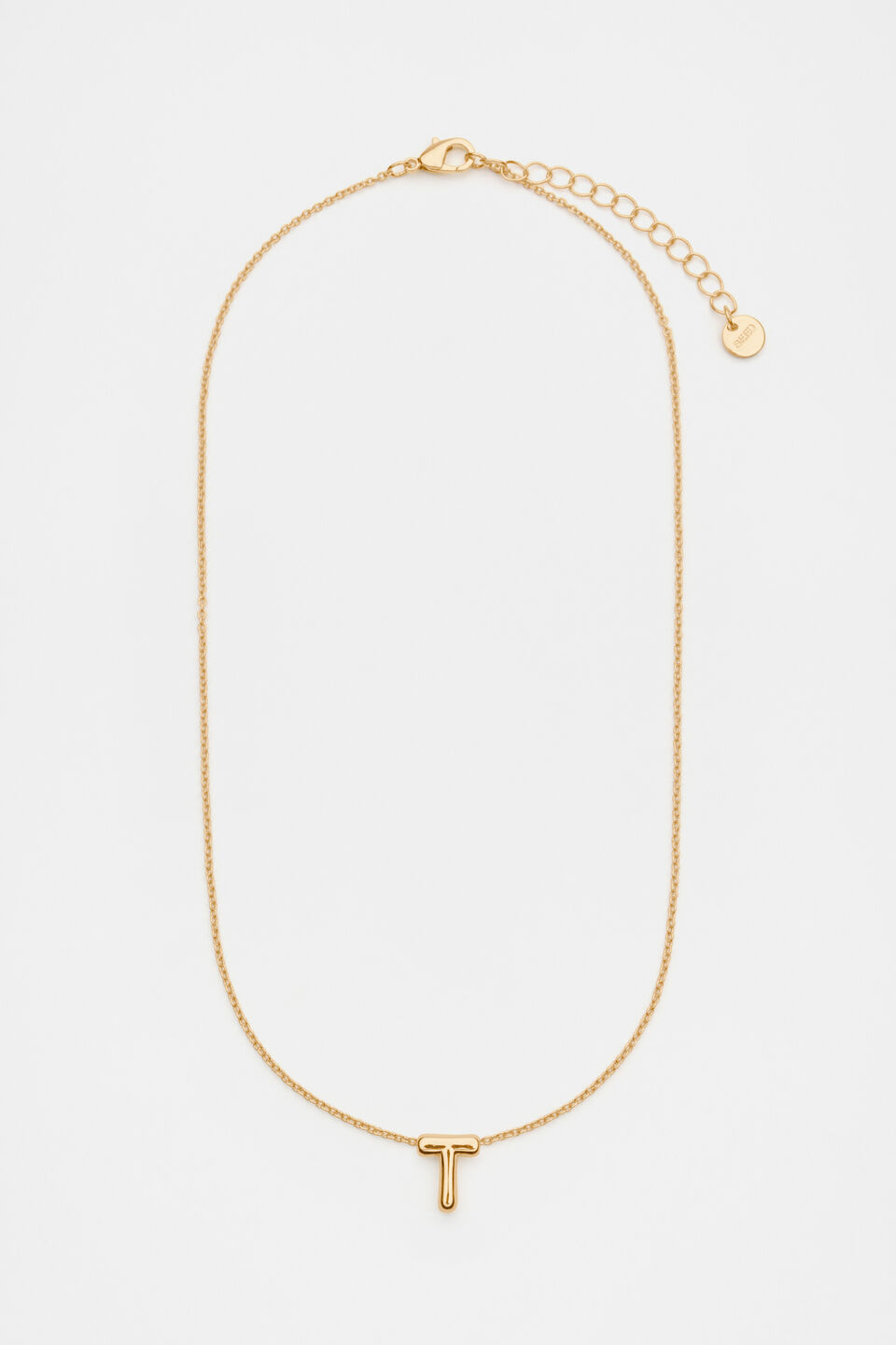 Bubble Letter Necklace  T