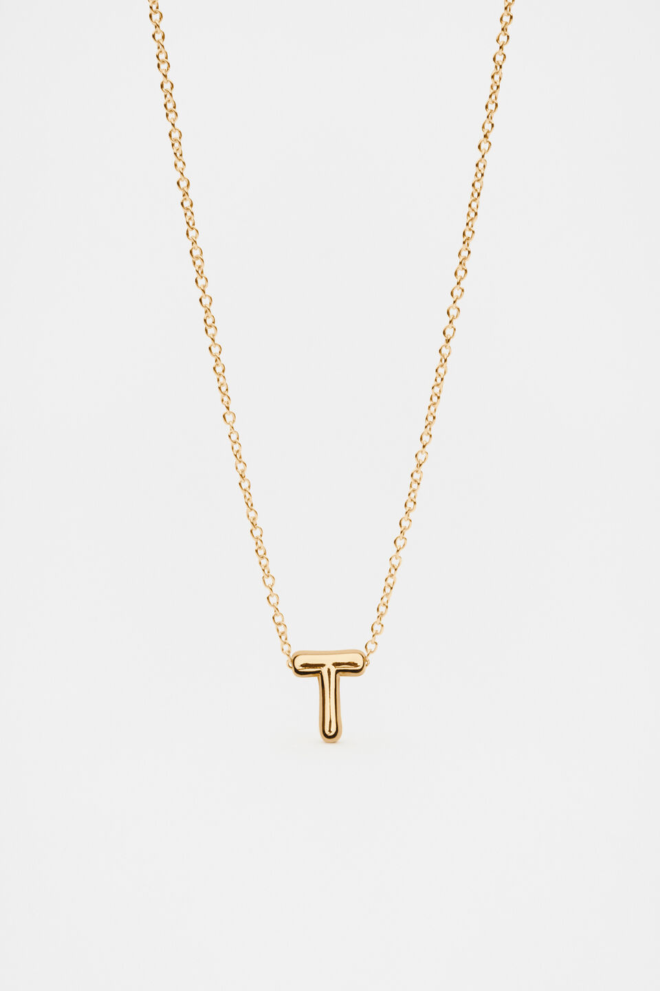 Bubble Letter Necklace  T