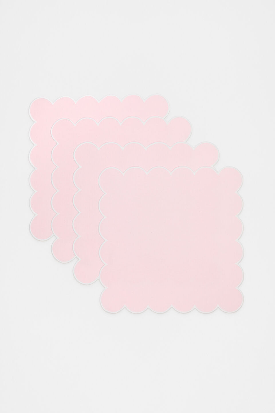 Alyra Scallop Napkin Set of 4  Fairy Floss