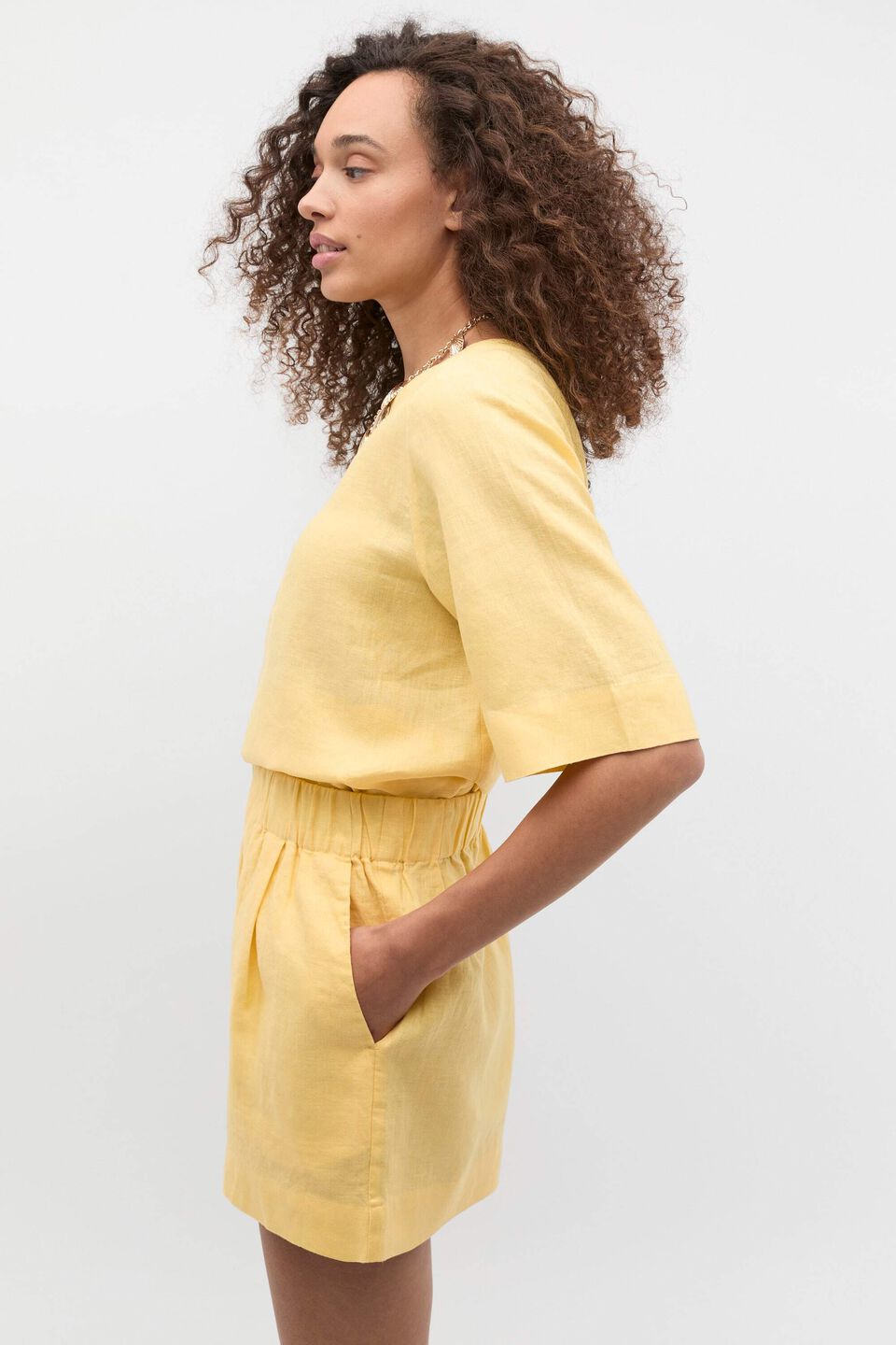 Core Linen Tee  Buttercup