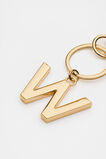 Gold Initials Keyring  W  hi-res