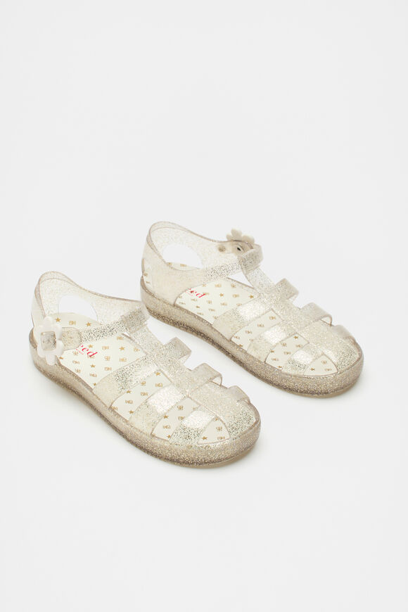 Cage Jelly Sandal  Gold Glitter  hi-res