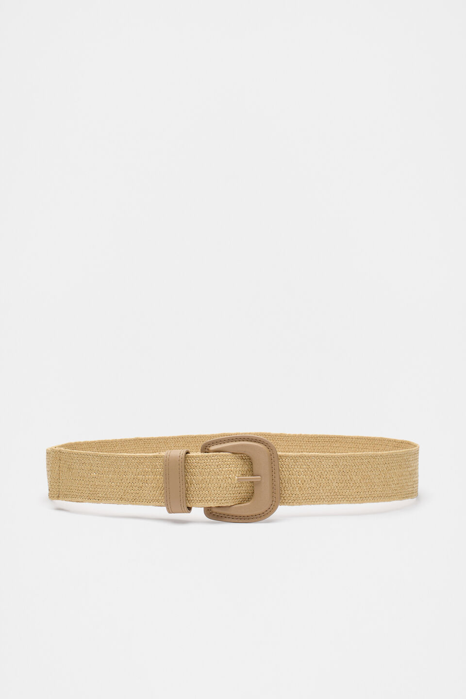 Kylie Woven Stretch Belt  Natural