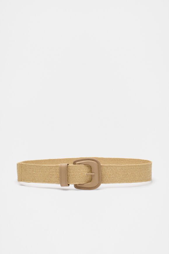 Kylie Woven Stretch Belt  Natural  hi-res