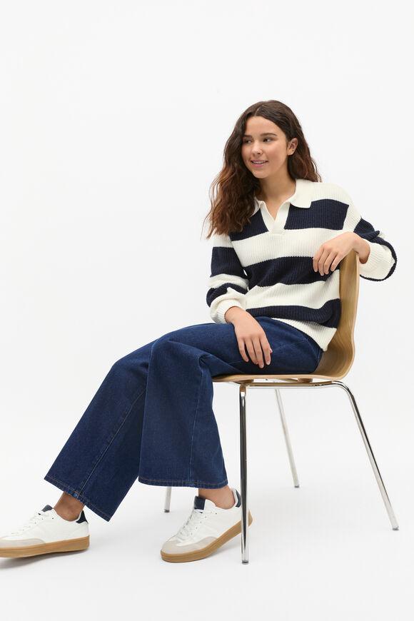 Polo Knit Sweater  New Navy  hi-res