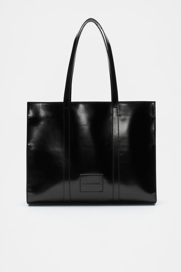 Coated Carry All Tote  Black  hi-res