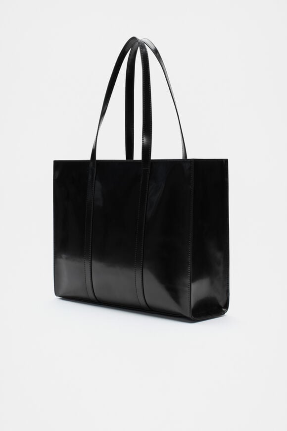 Coated Carry All Tote  Black  hi-res