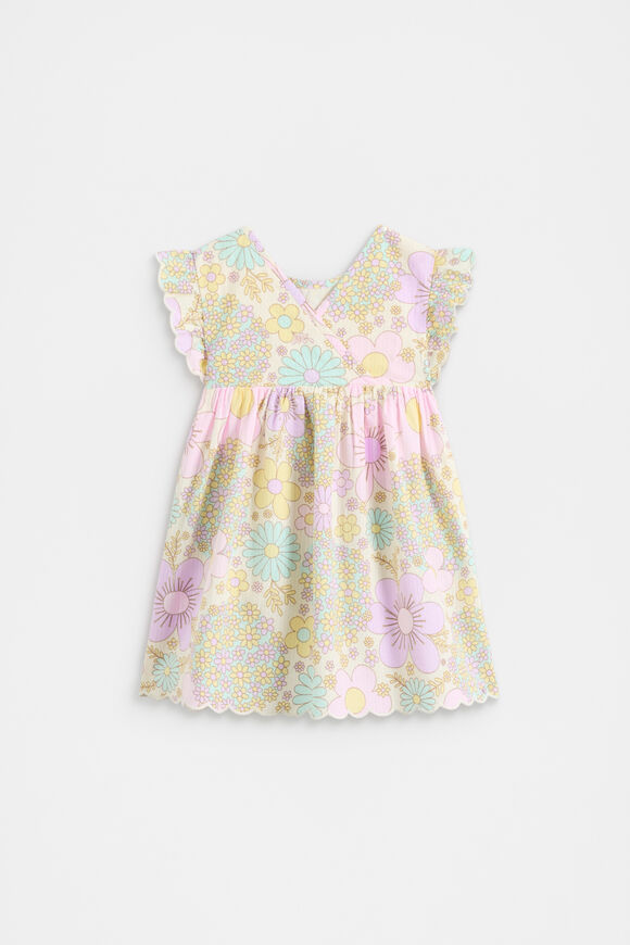 Floral Button Dress  Vintage Cream  hi-res