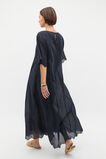 Lyocell Blend Kaftan Maxi Dress  Twilight Blue  hi-res