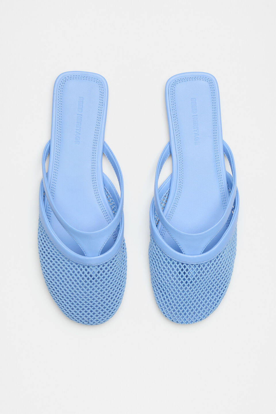 Anya Mesh Mule  Cornflower Blue