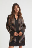 Linear Shift Dress  Rose Taupe Geo  hi-res